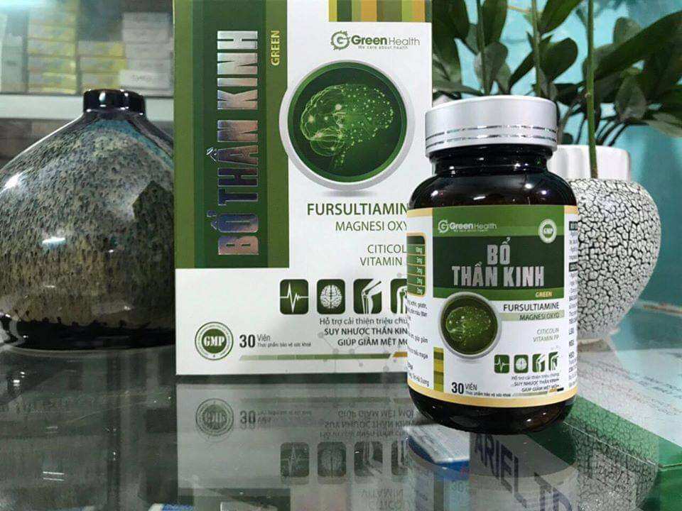 Viên uống bổ thần kinh green - hỗ trợ giảm mệt mỏi, suy nhược thần kinh