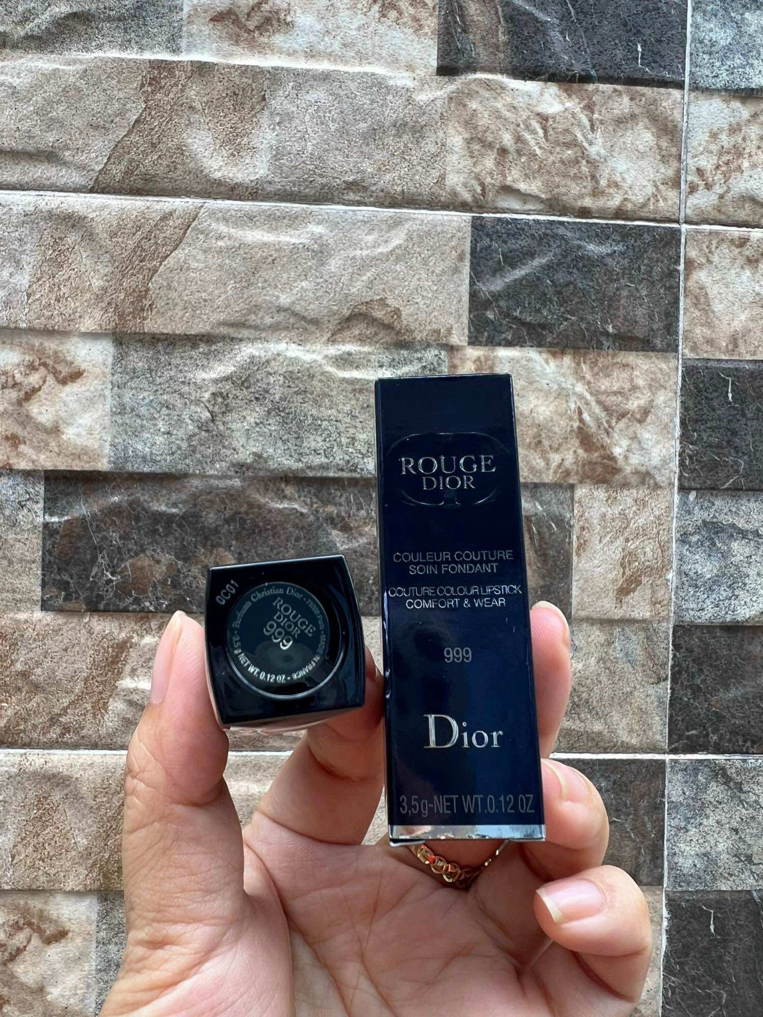 Son Dior Rouge 999 icion velvet Full Size 3.5gram.Màu đỏ