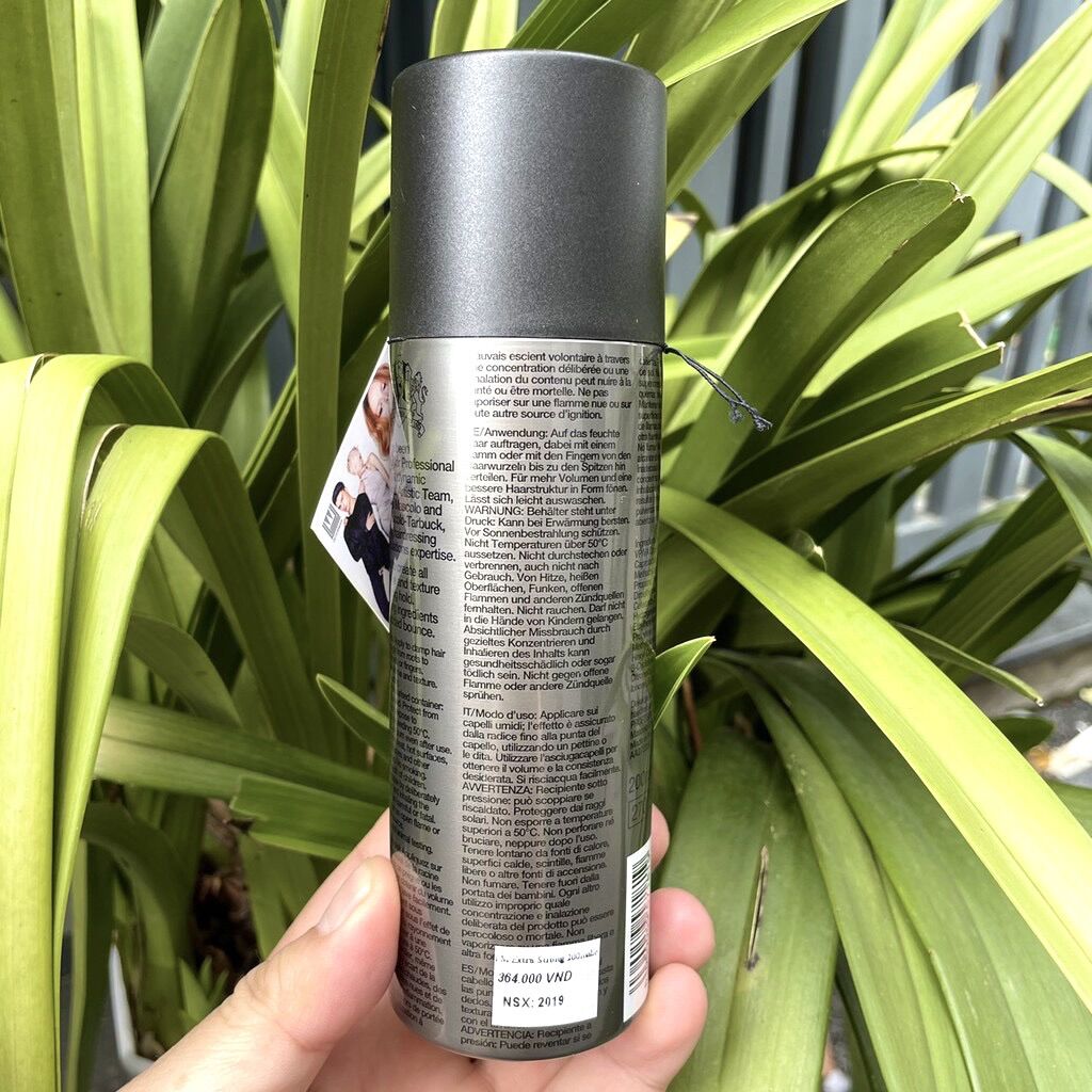 KEM BỌT SIÊU GIỮ NẾP CHO TÓC THƯỜNG LẪN TÓC UỐN LABEL.M EXTRA STRONG MOUSSE 200ml