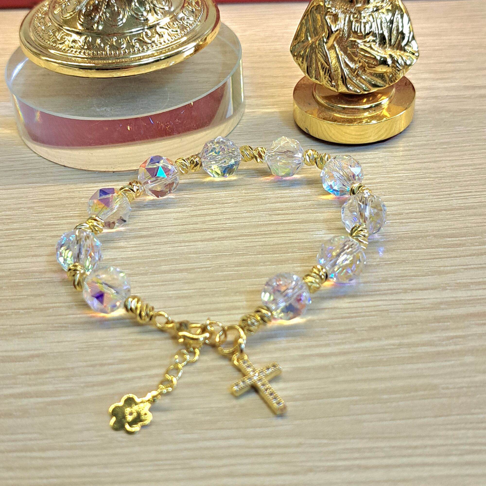 🙏⚘️Vòng MC Pha Lê Cao Cấp/ Quà Tặng Công Giáo