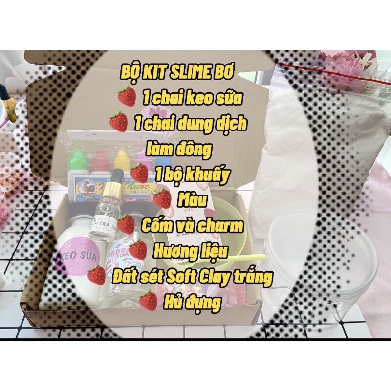 Bộ Kit Slime Bơ Đất Soft Clay