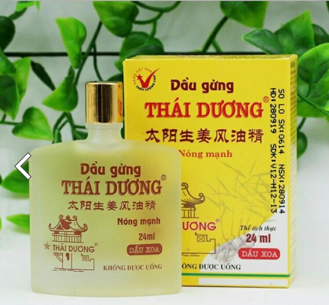 Dầu Gió Gừng Ginger Oil Thái Dương