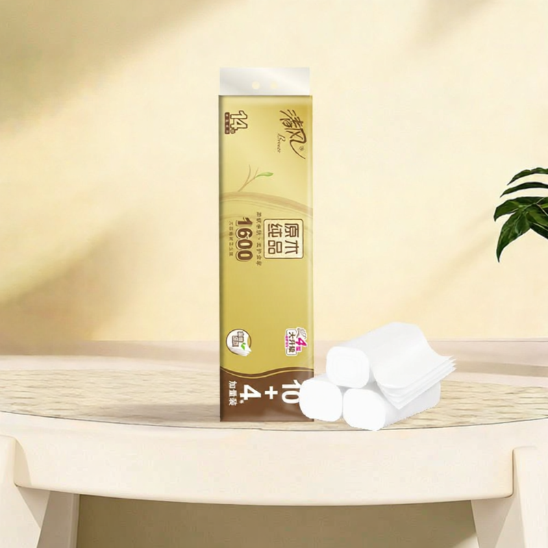 Coreless 4-Layer Thickened Toilet Paper 1600g