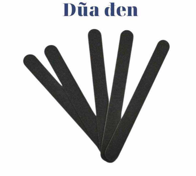 Cây giũa (dũa) móng tay 2 mặt màu đen giá rẻ ( 1 cây )