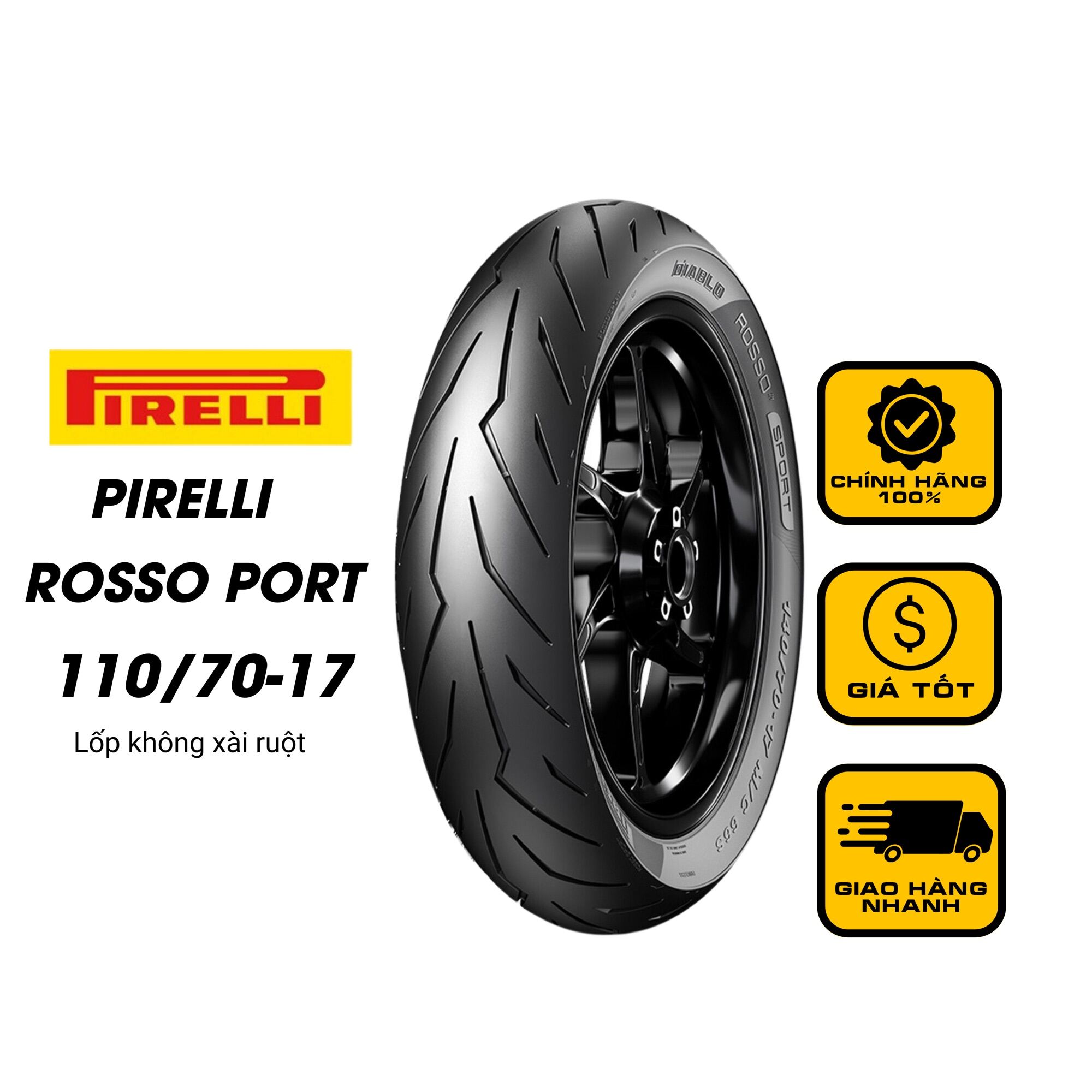 Vỏ lốp xe máy PIRELLI 110 70-17 TL Diablo Rosso Sport