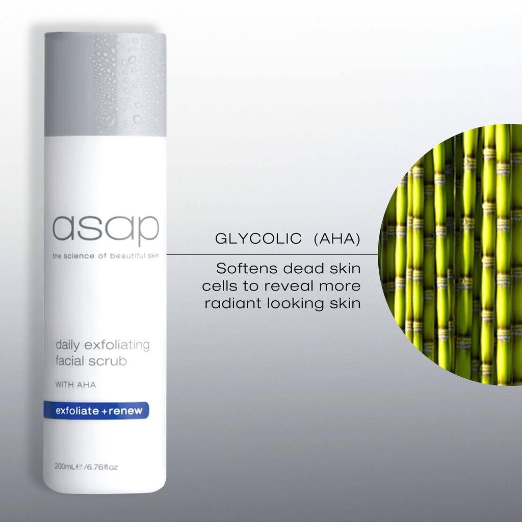 Asap daily exfoliating facial scrub tẩy tế bào chết asap, tẩy trang