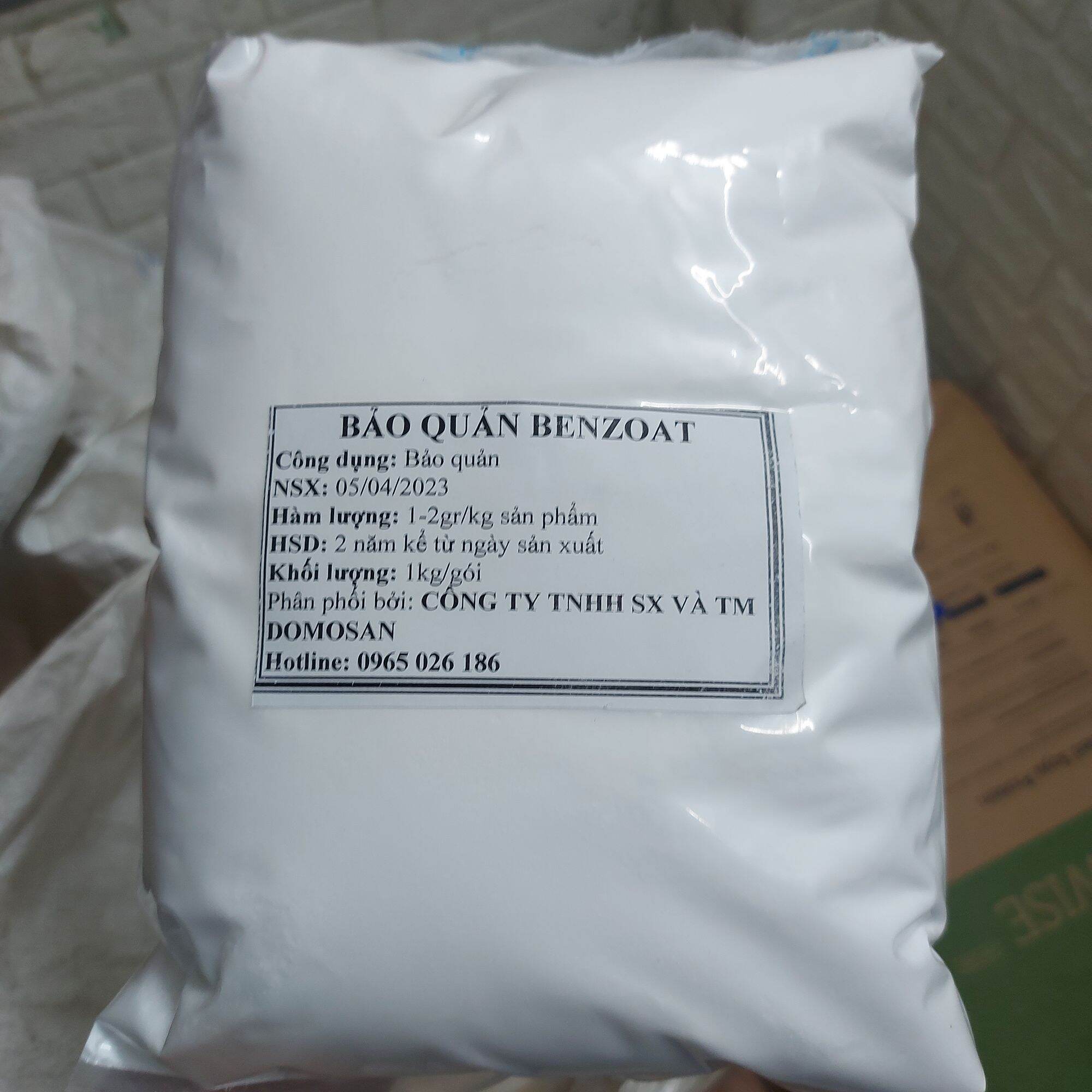 1kg Chất Bảo Quản Benzoat Dạng Bột Mịn