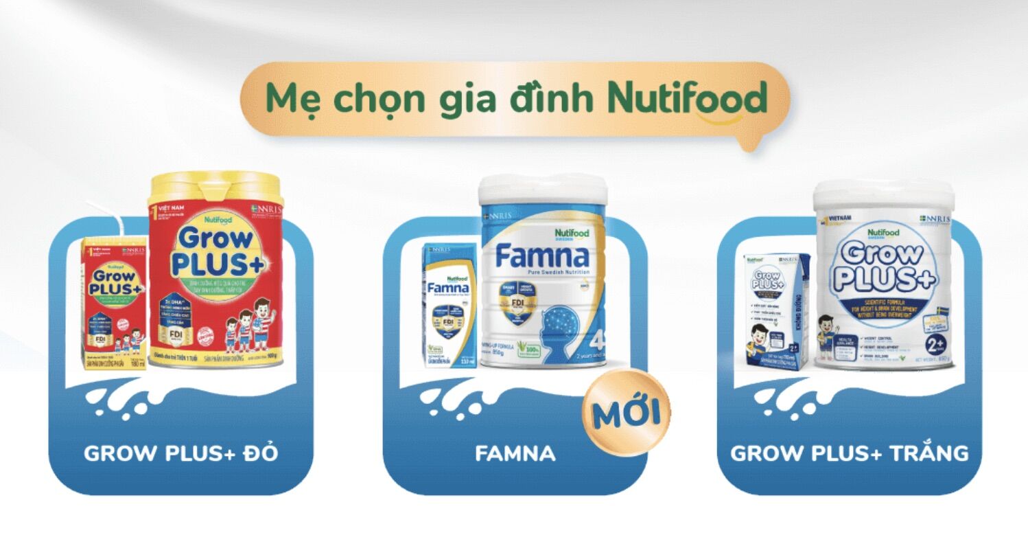 Sữa Pha Sẵn Nutifood Grow plus đỏ 180ml