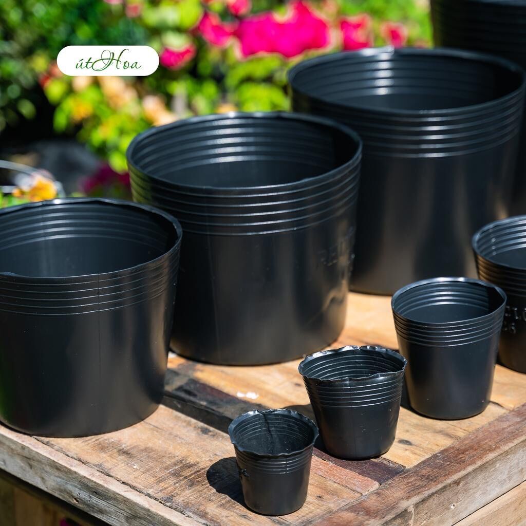 Chậu nhựa đen C13(35x29cm) trồng cây (hàng dày dặn)