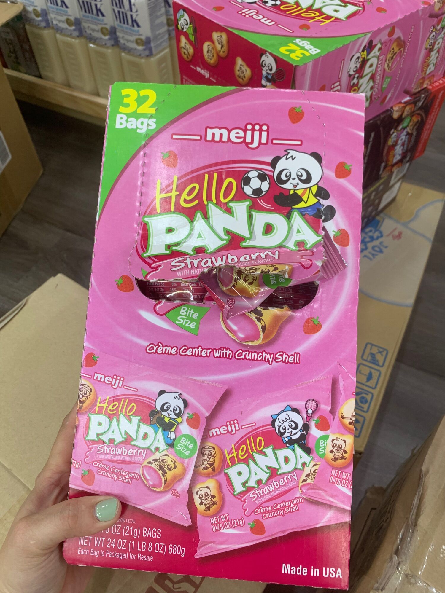 Bánh Gấu Meji Sô-cô-la và Dâu