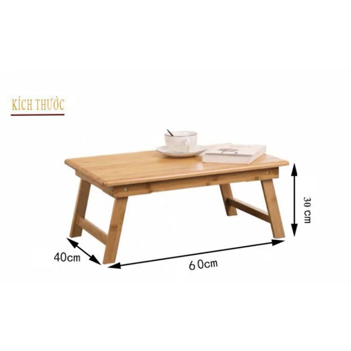 Bàn học gỗ gấp gọn 60 x 40cm