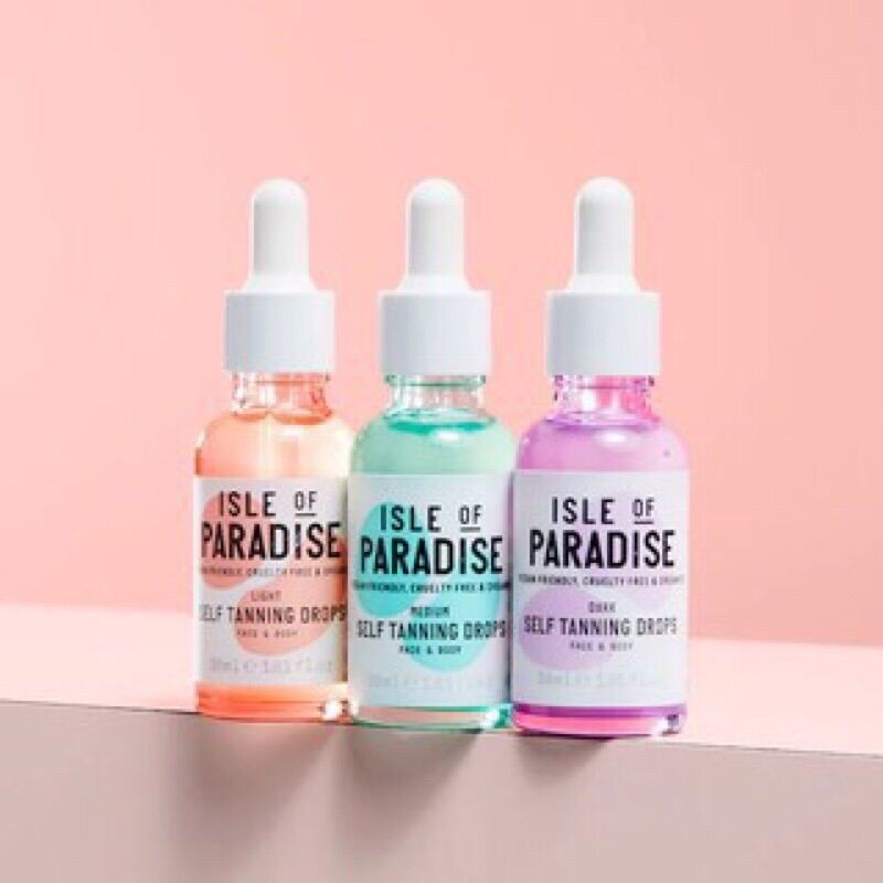 Tinh chất làm nâu da mặt isle of paradise self-tanning face drops