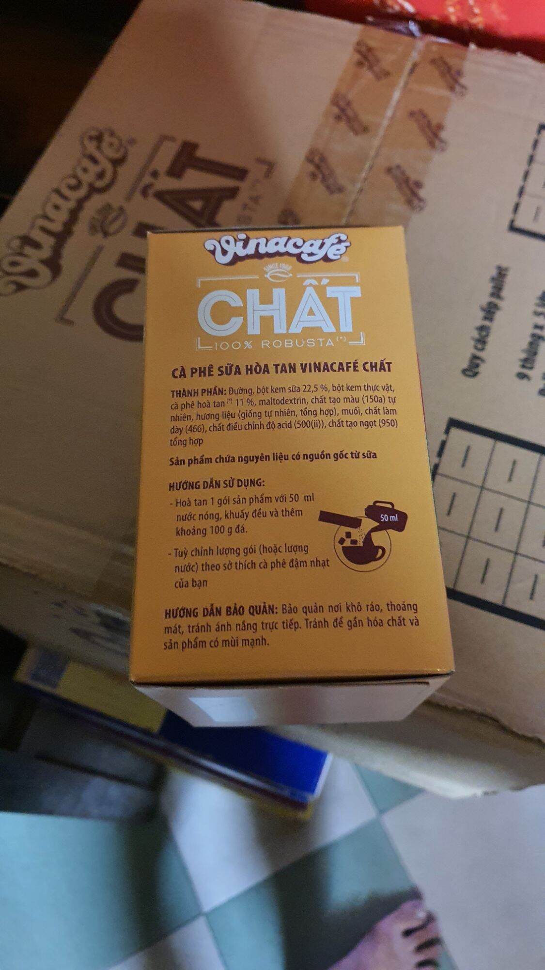 Cà phê CHẤT Vinacafe hộp 10 gói x 29g