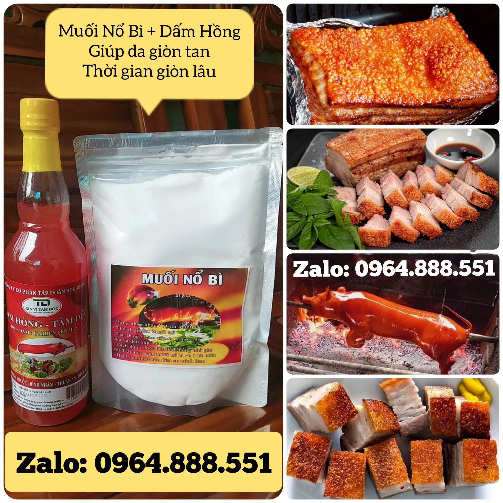 Combo Muối Nổ Bì + Dấm Hồng