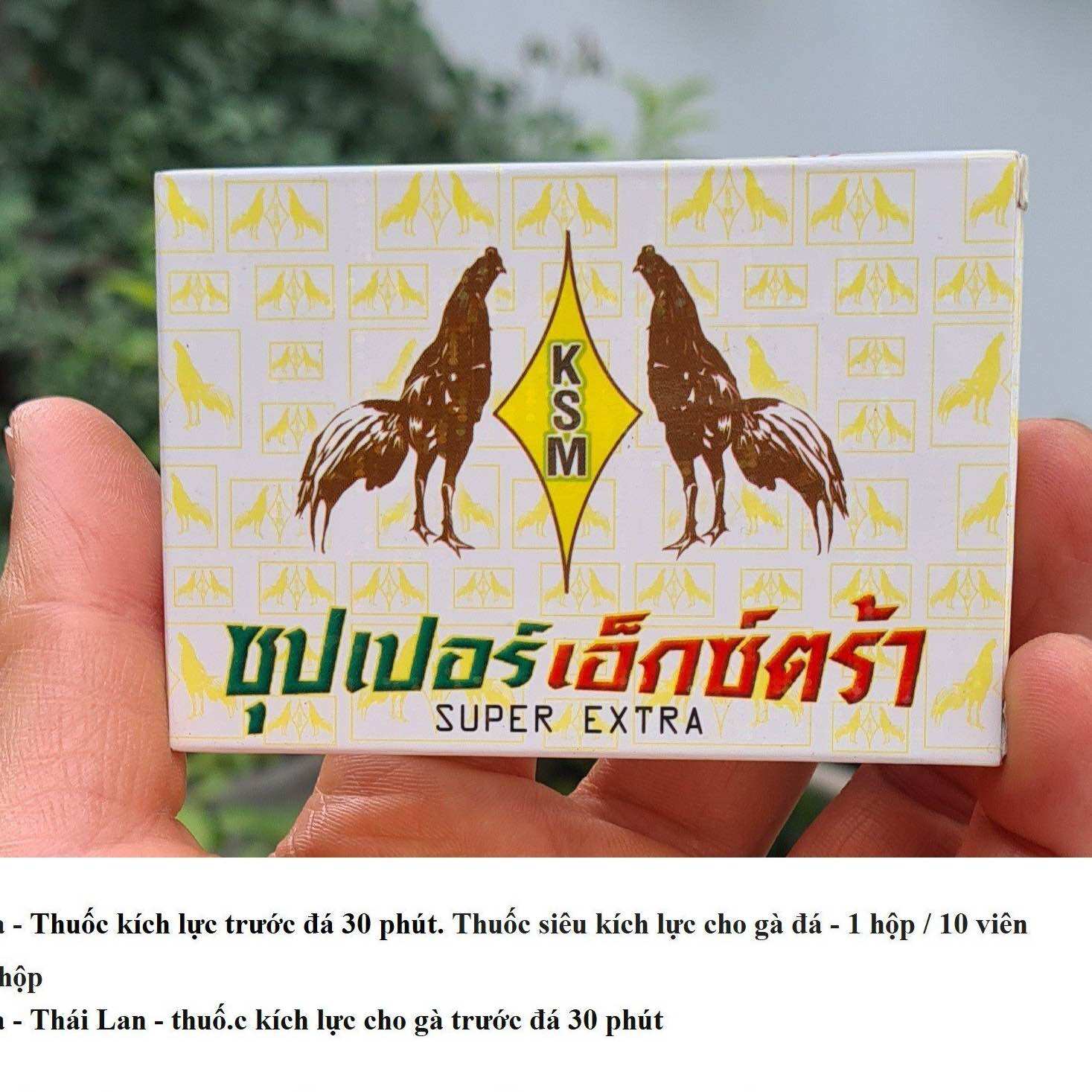Super-extra: kích lực cấp tốc cho gà đá sau 30phút