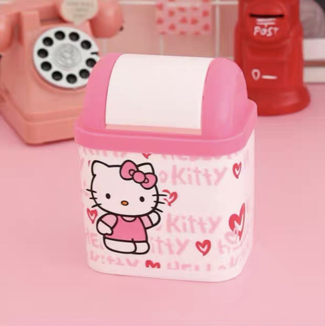 Thùng rác để bàn Hello Kitty