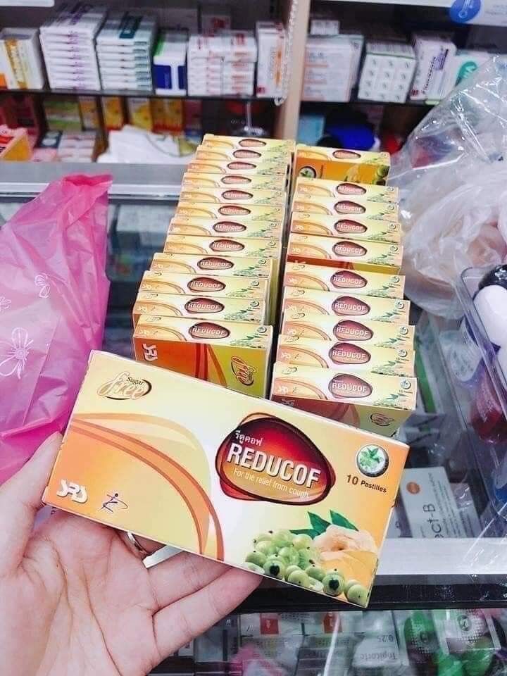 Hộp 10viên thạch ngậm ho reducof thái lan
