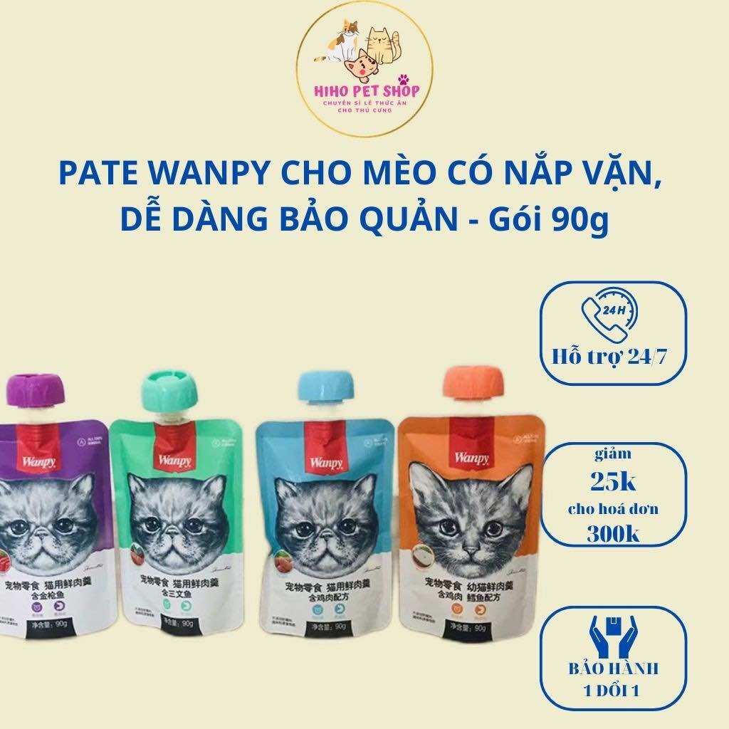 PATE WANPY dinh dưỡng thơm ngon cho mèo - gói 80g