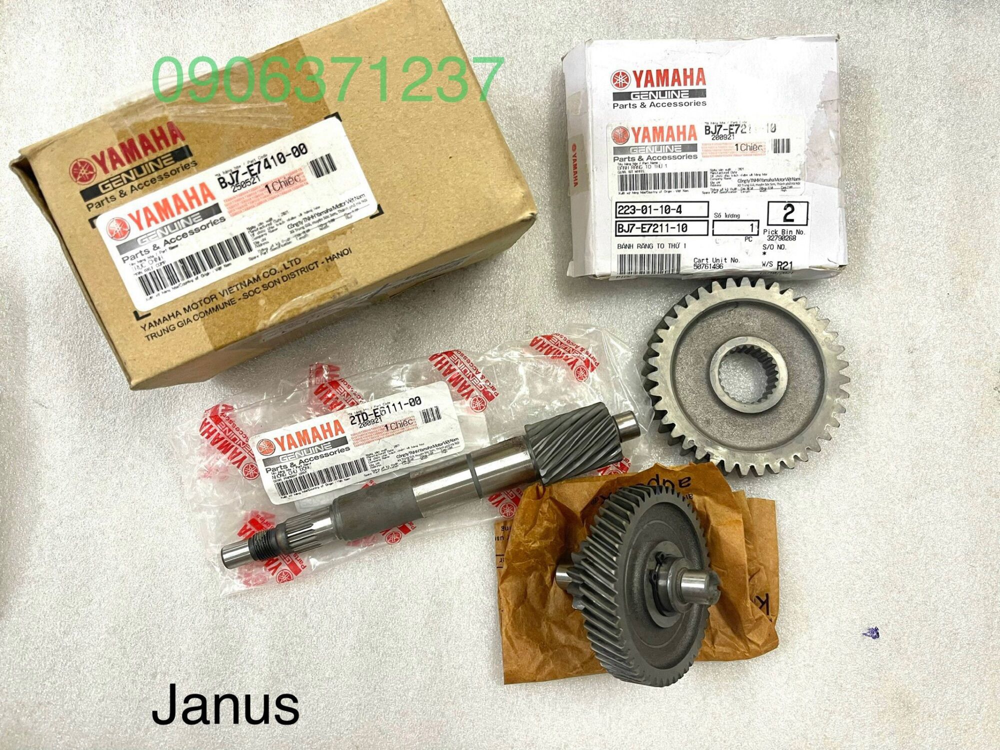 Bộ nhông hú xe Janus Zin