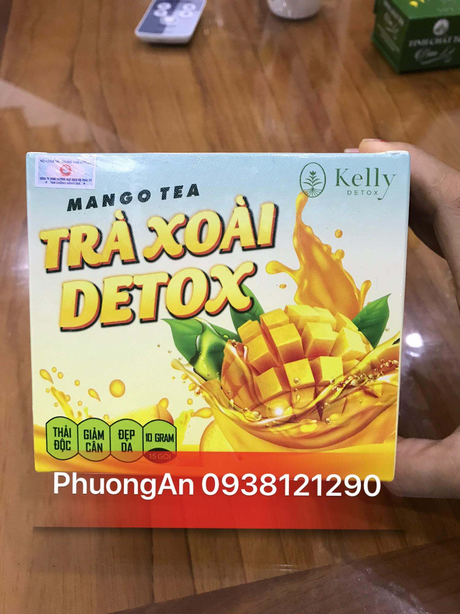 TRÀ xoài Kelly Detox plus GIẢM CÂN (CHÍNH HÃNG) date mới