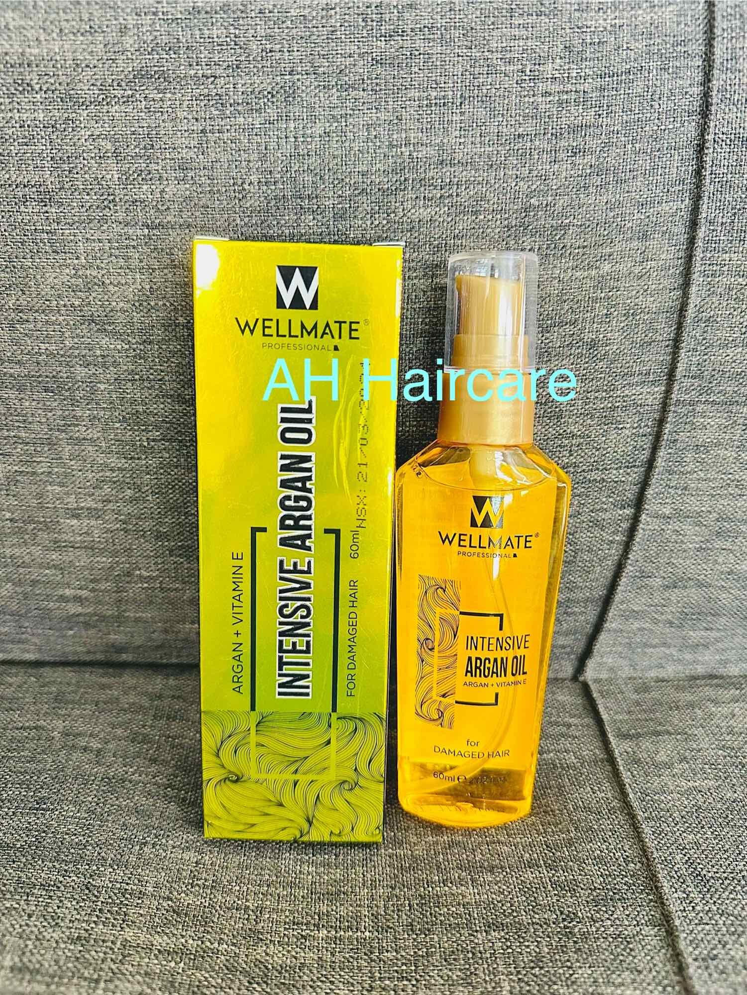 Tinh dầu dưỡng tóc wellmate keratin argan oil 60ml & 100ml chính hãng phục hồi làm mềm hương nước hoa