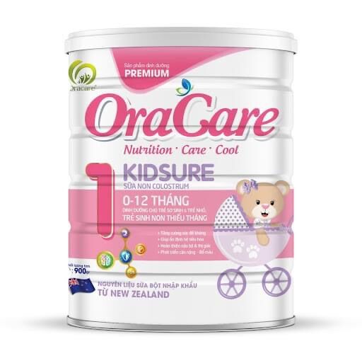 Sữa Oracare số 1-2 (Chứa sữa non Colostrum tăng cường đề kháng cho bé) Date 1/2024