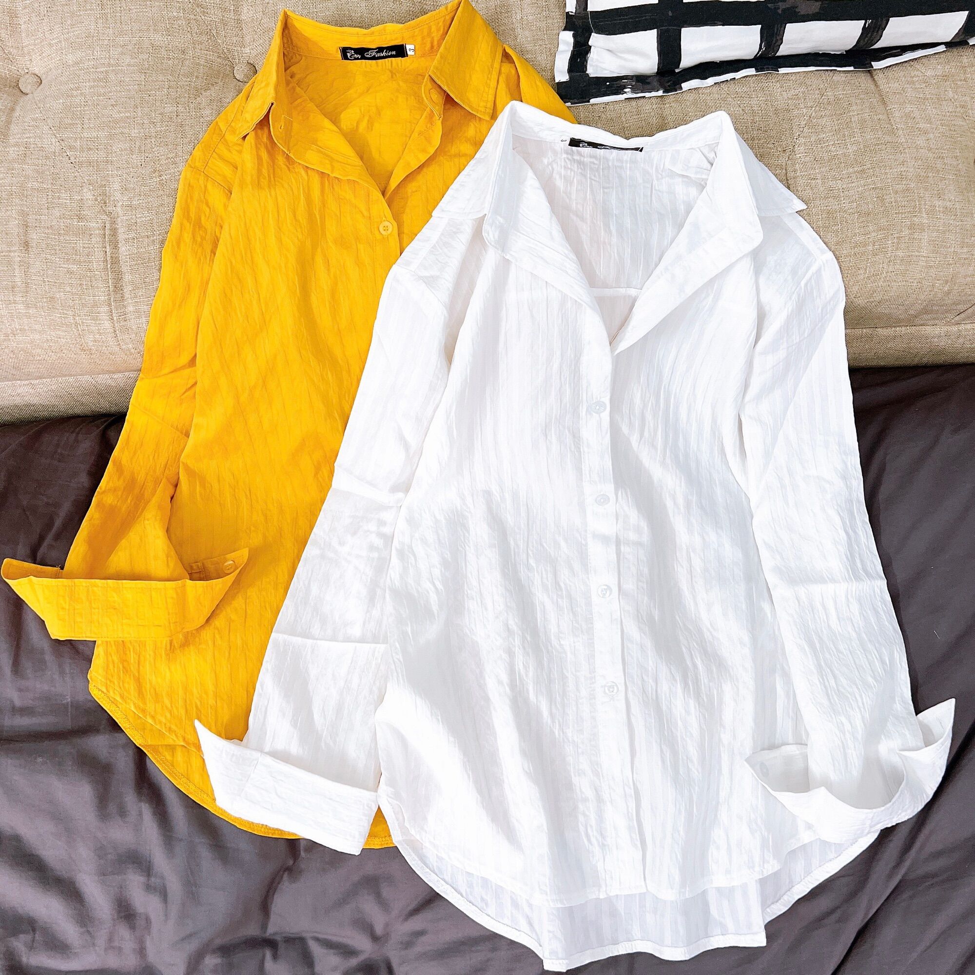 Áo sơ mi nữ - Cotton thêu - Big size - Đủ size