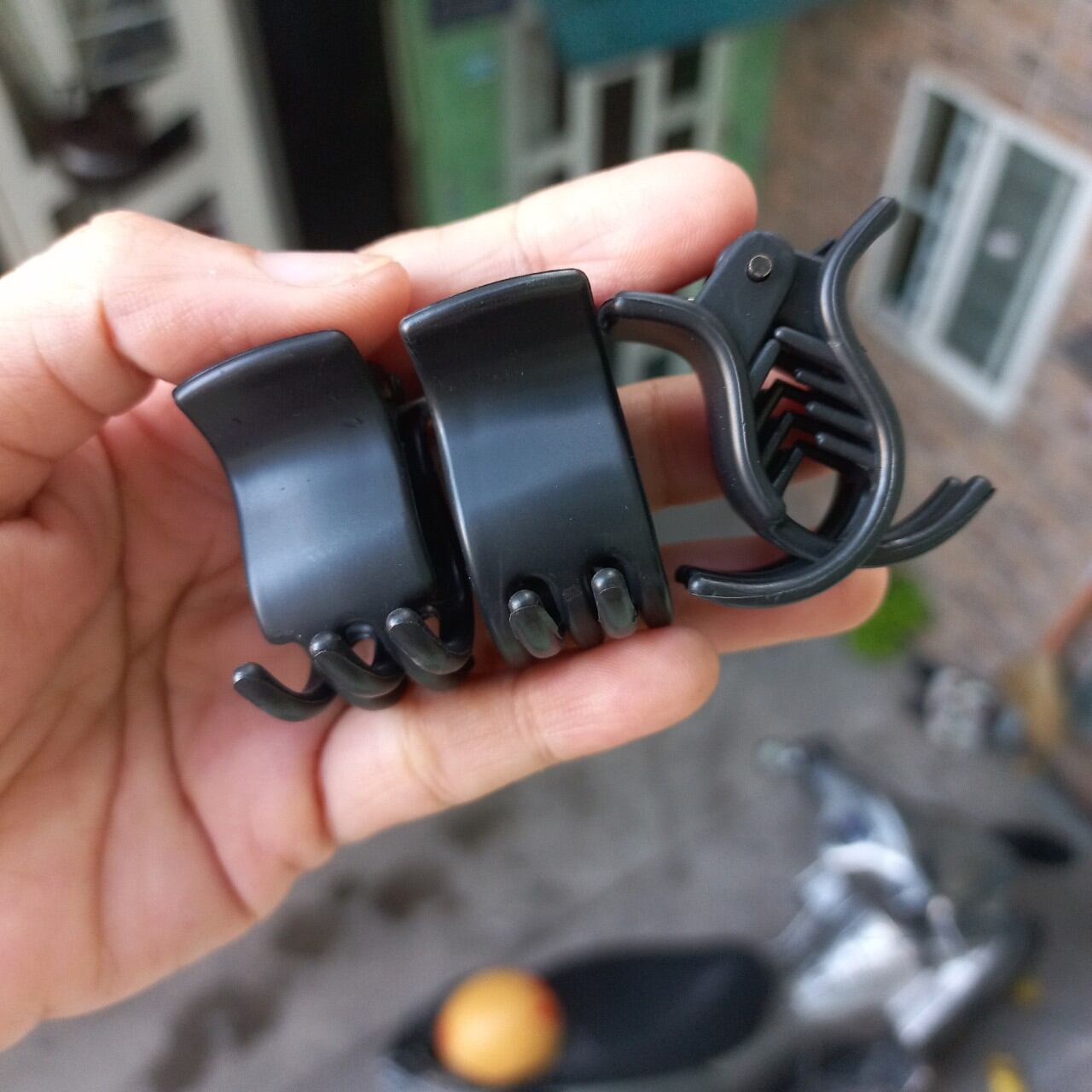 Combo 6 Kẹp tóc 5 răng nhí 3cm mã 33(đen bóng/đen nhám)