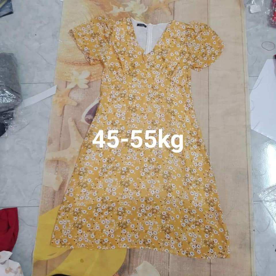 đầm hoa dáng xòe