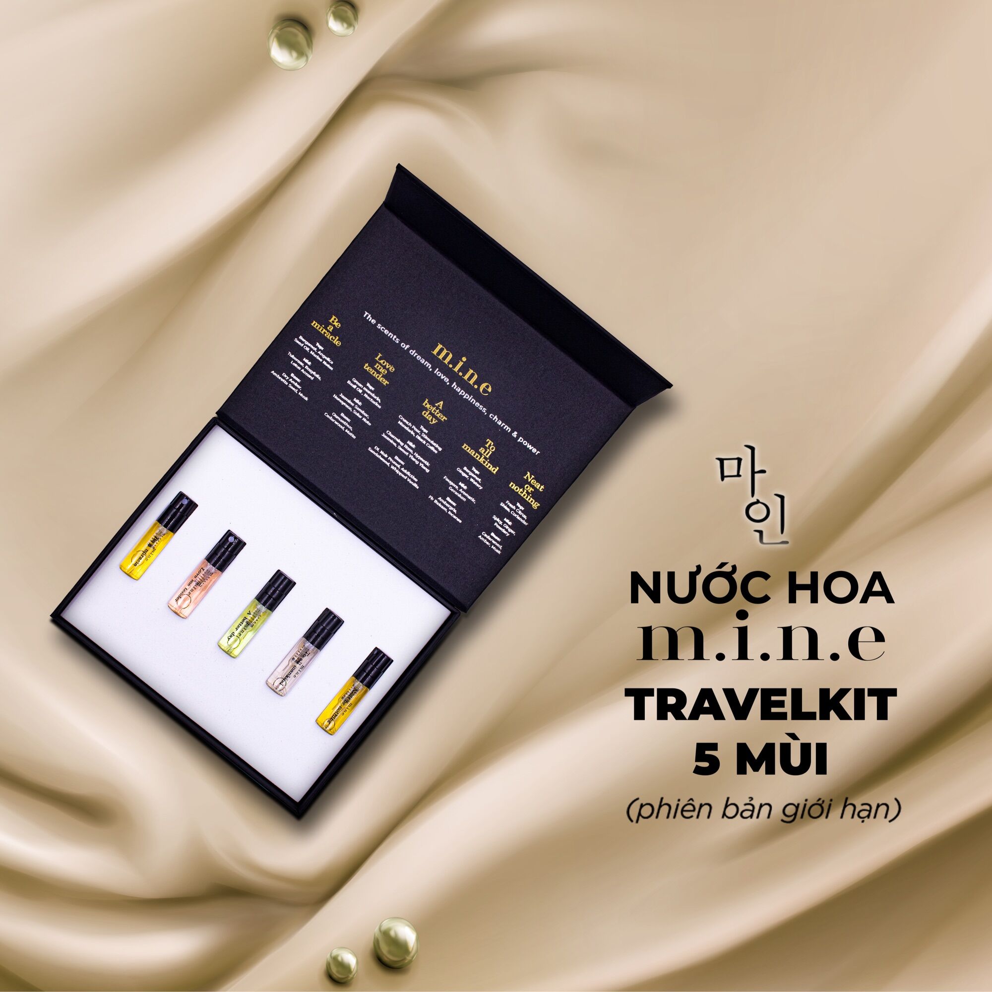 Set Nước hoa Eau de parfum m.i.n.e mini - Travel kit