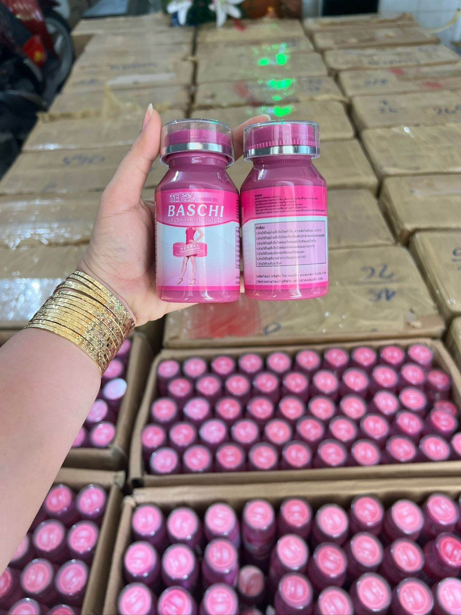 giảm cân baschi hồng thái lan 40 viên