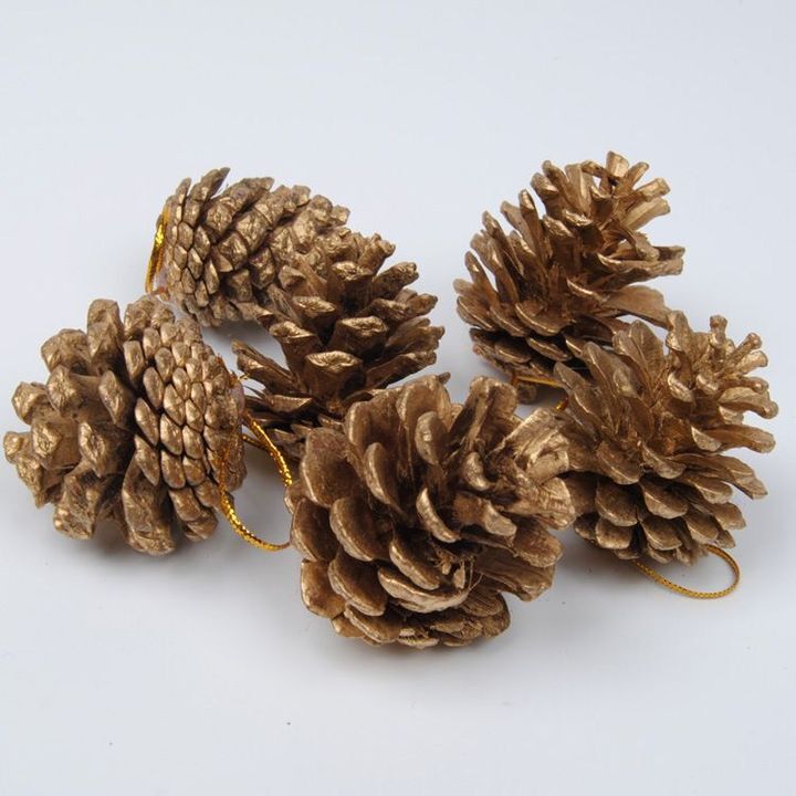Set 9 Quả Thông Trang Trí Noel 4cm