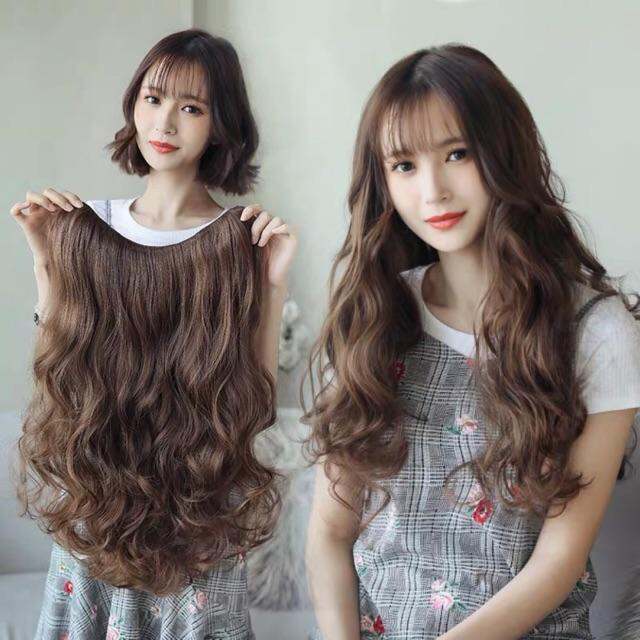 tóc kẹp 6 phím xoăn dài