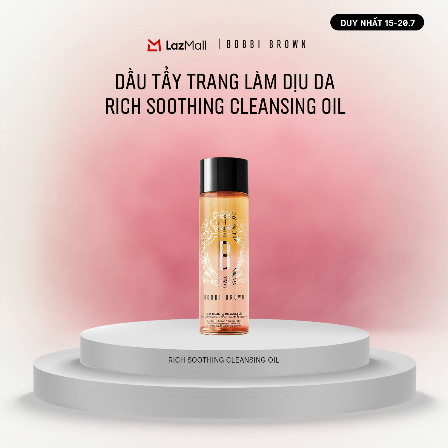 [ĐỘC QUYỀN 15-20.7] 【MỚI】Dầu tẩy trang làm dịu da Bobbi Brown Rich Soothing Cleansing Oil | Dưỡng ẩm 24 giờ, dầu tẩy trang phù hợp cho làn da từ khô đến rất khô