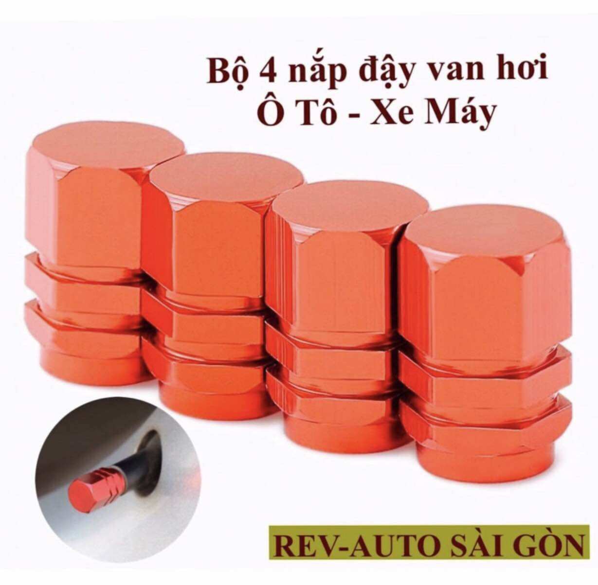 Bộ 4 nắp đậy van hơi bánh xe ô tô,xe máy