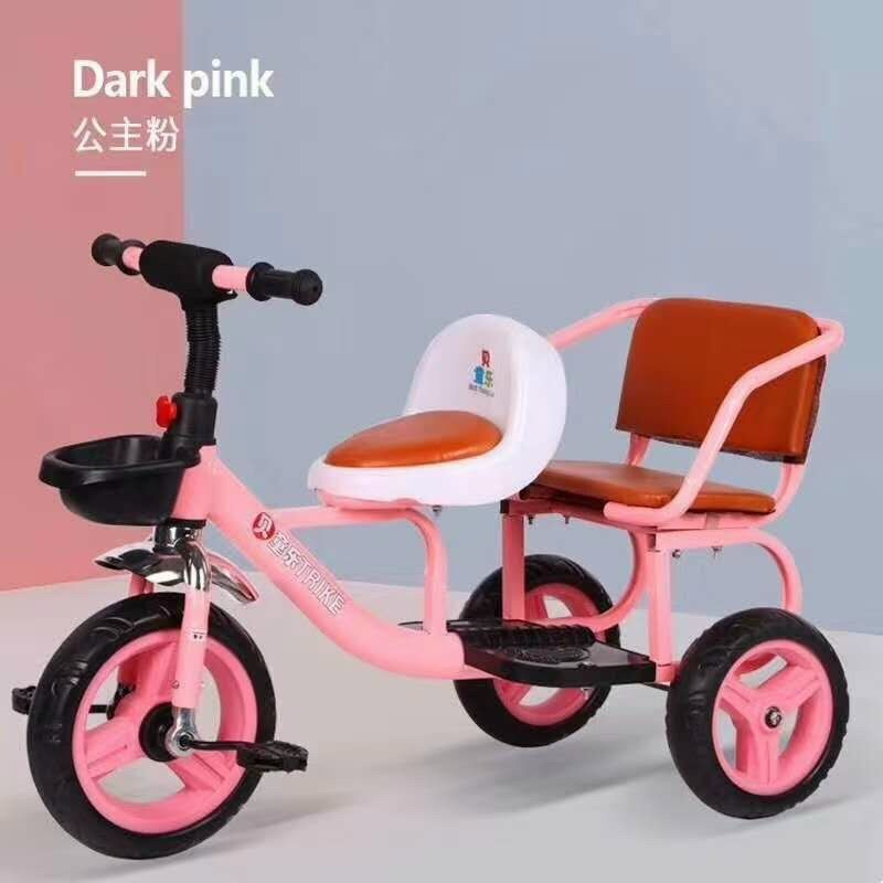 XE ĐẠP 3 BÁNH 02 CHỖ NGỒI CHO BÉ TỪ 2 TUỔI ĐẾN 4 TUỔI HÀNG CAO CẤP GHẾ DA