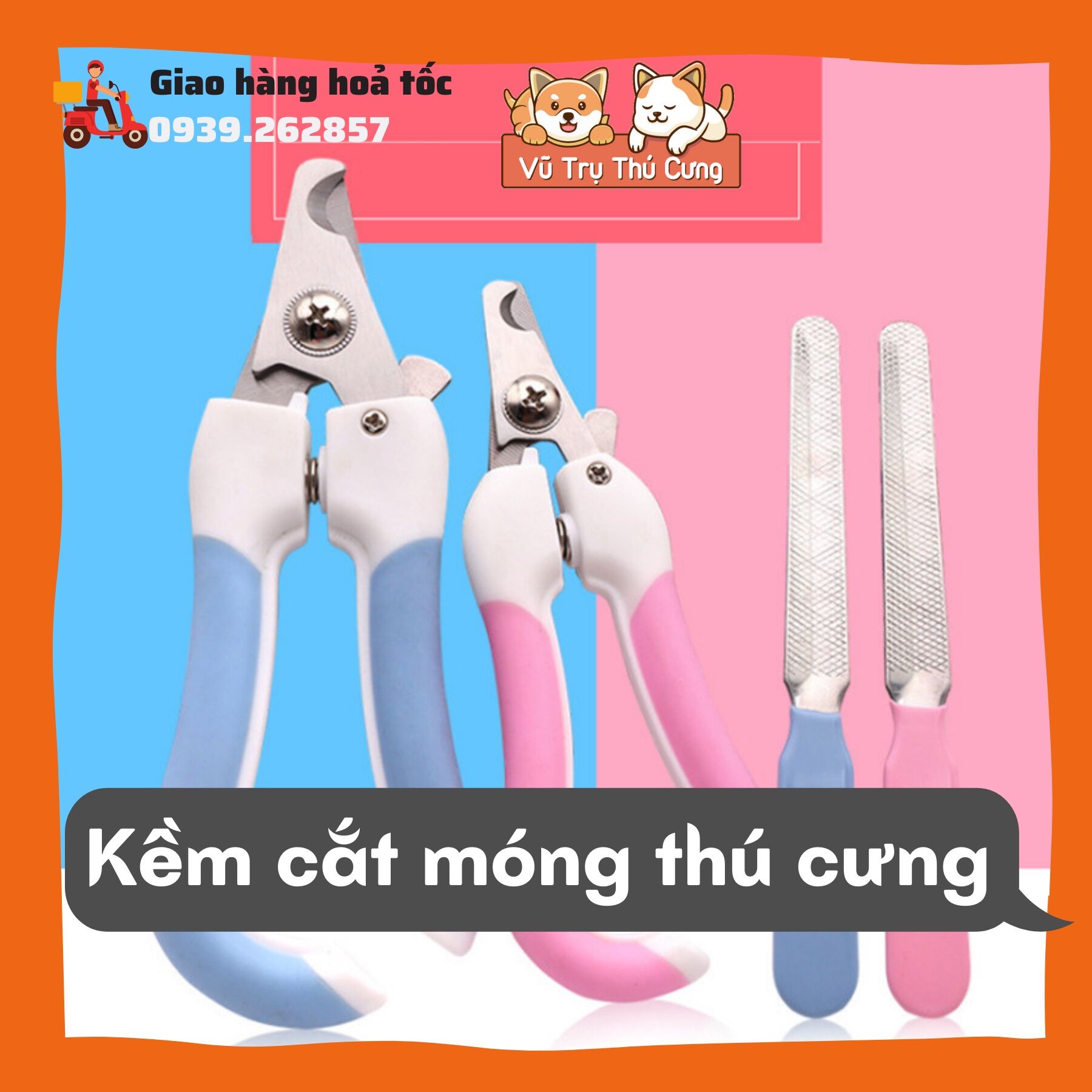 Kềm cắt móng cho thú cưng, có dũa móng