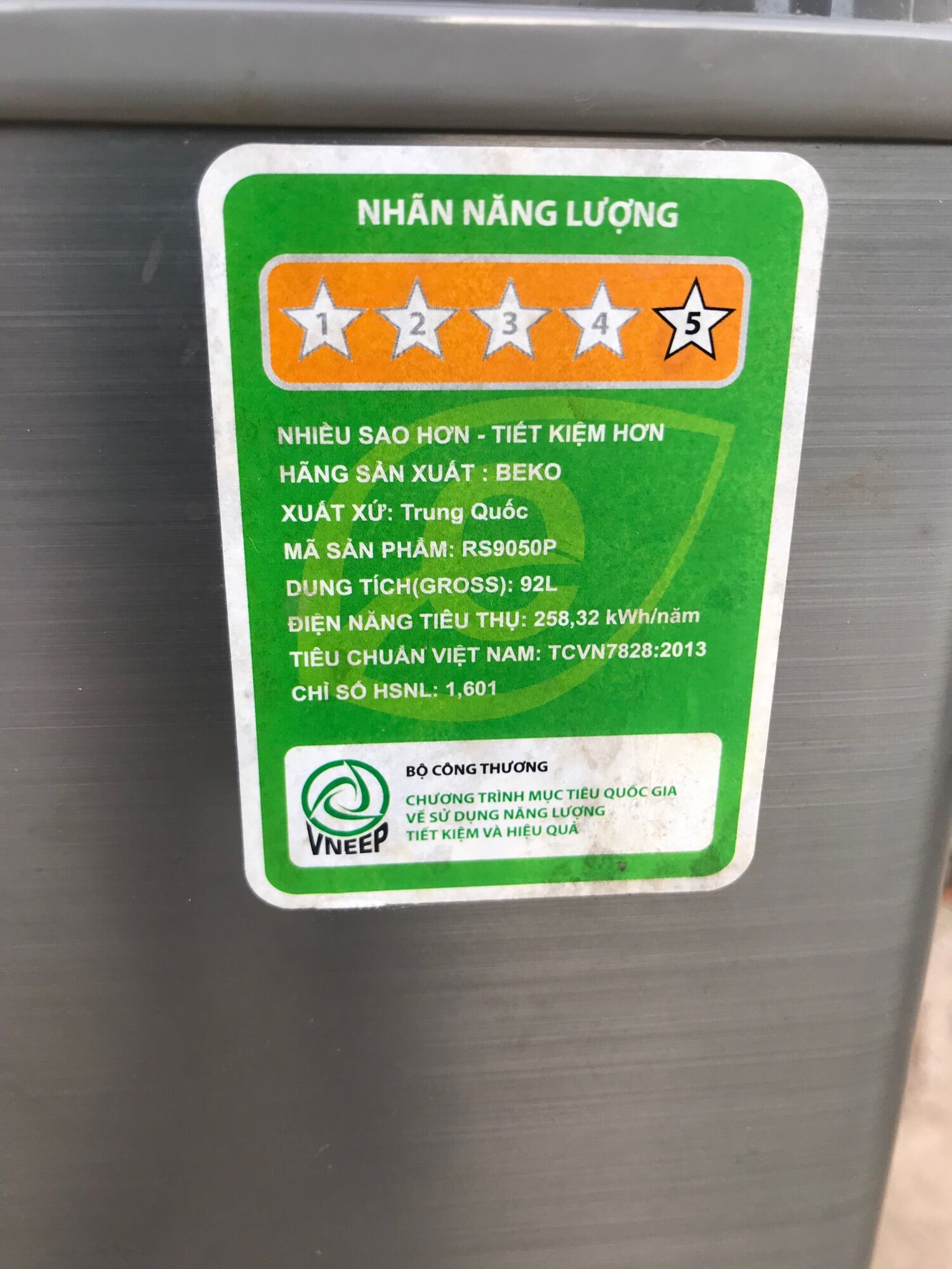 Tủ lạnh Beko 90 lít siêu lướt như mới
