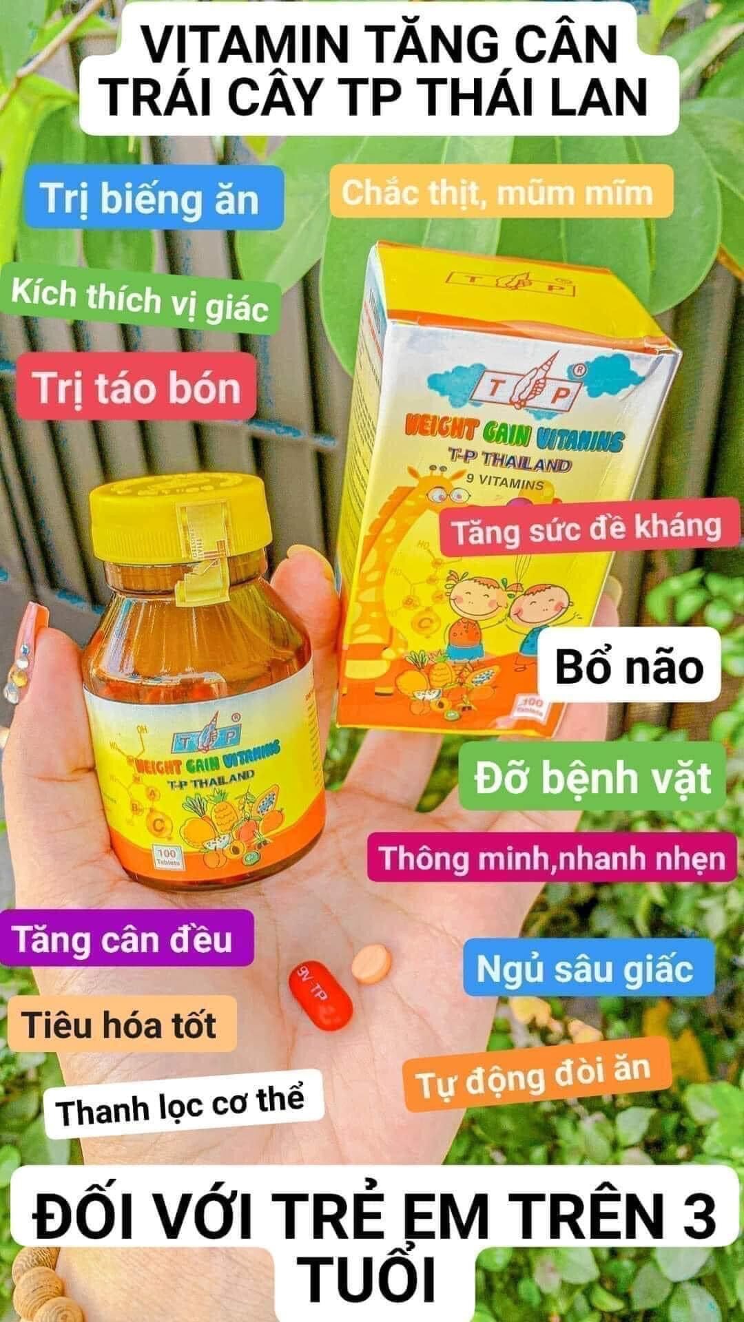 Sỉ 9 VITAMIN tăng cân TP Thái Lan 🇹🇭🇹🇭 ( Chính Hãng)