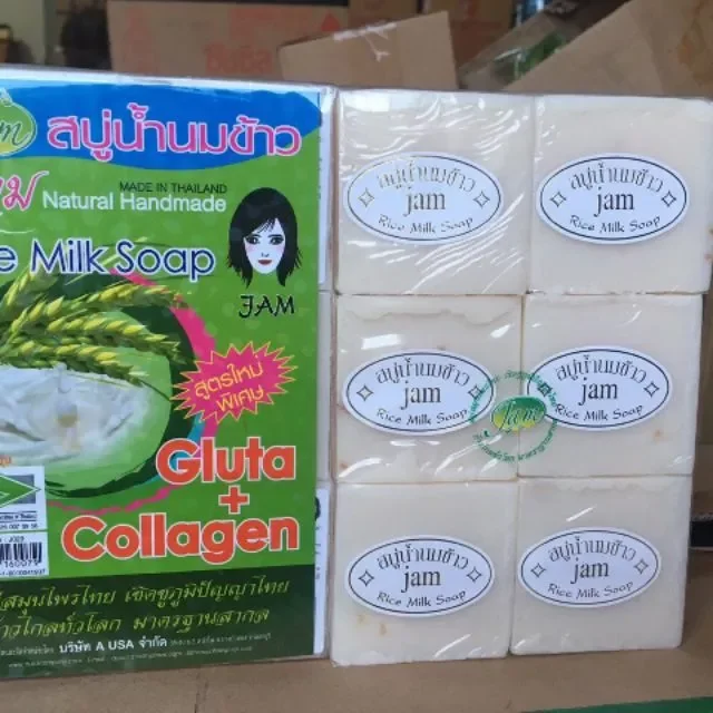 Lố 12 bánh xà phòng gạo thái lan