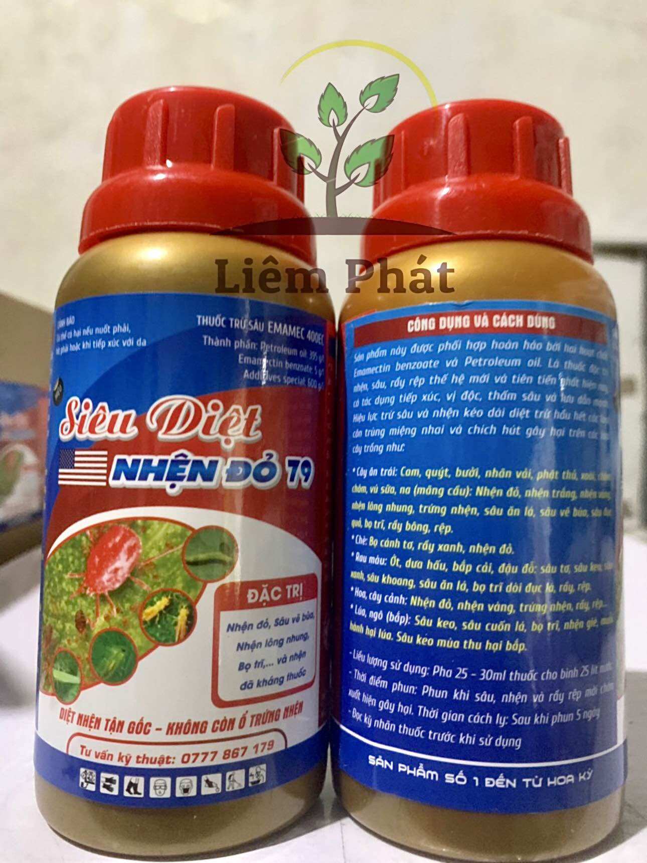 siêu diệt nhện đỏ 79 chai 240ml, không còn ổ trứng