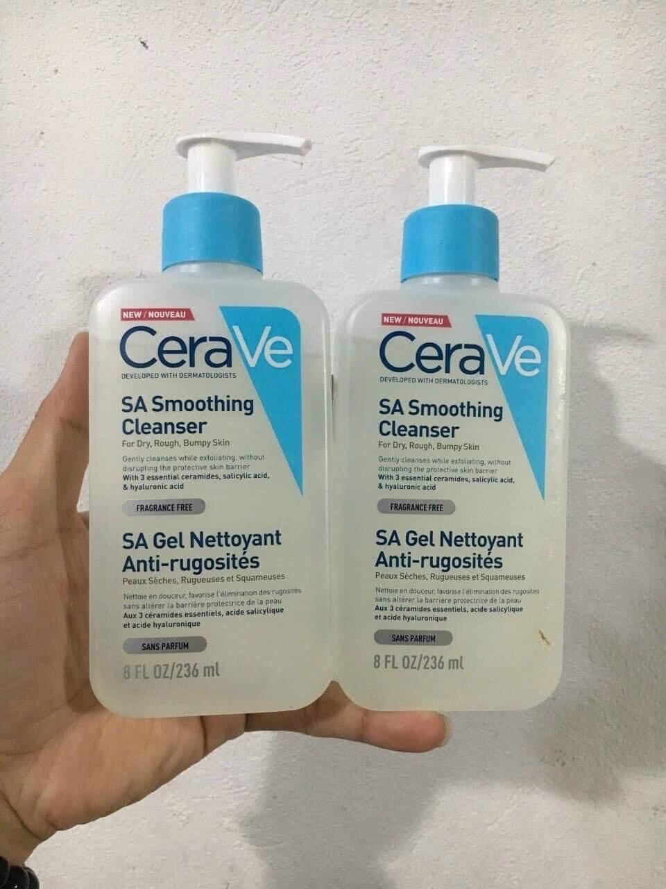 Sữa Rửa Mặt Cerave Sa Smoothing Cleanser Cho Da Dầu Mụn 236Ml