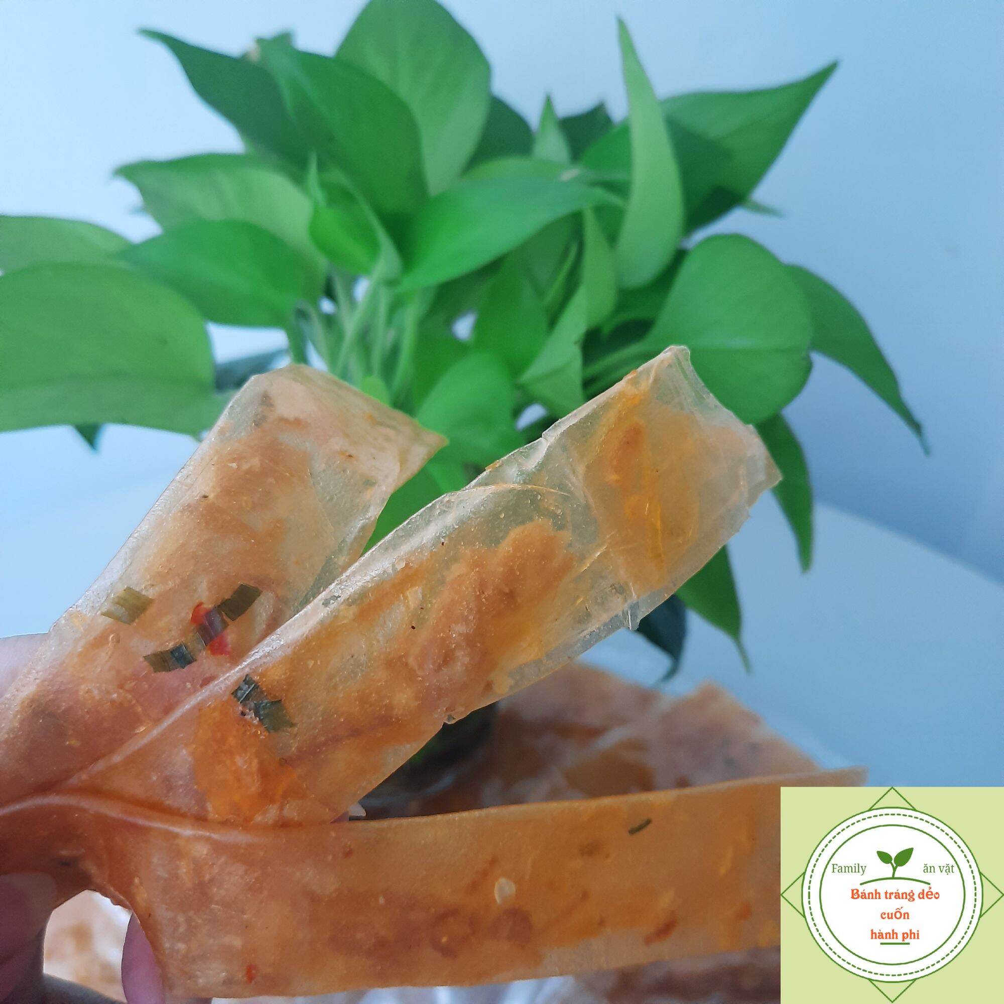 BÁNH TRÁNG DẺO ỚT CUỐN HÀNH PHI - Set 10bịch