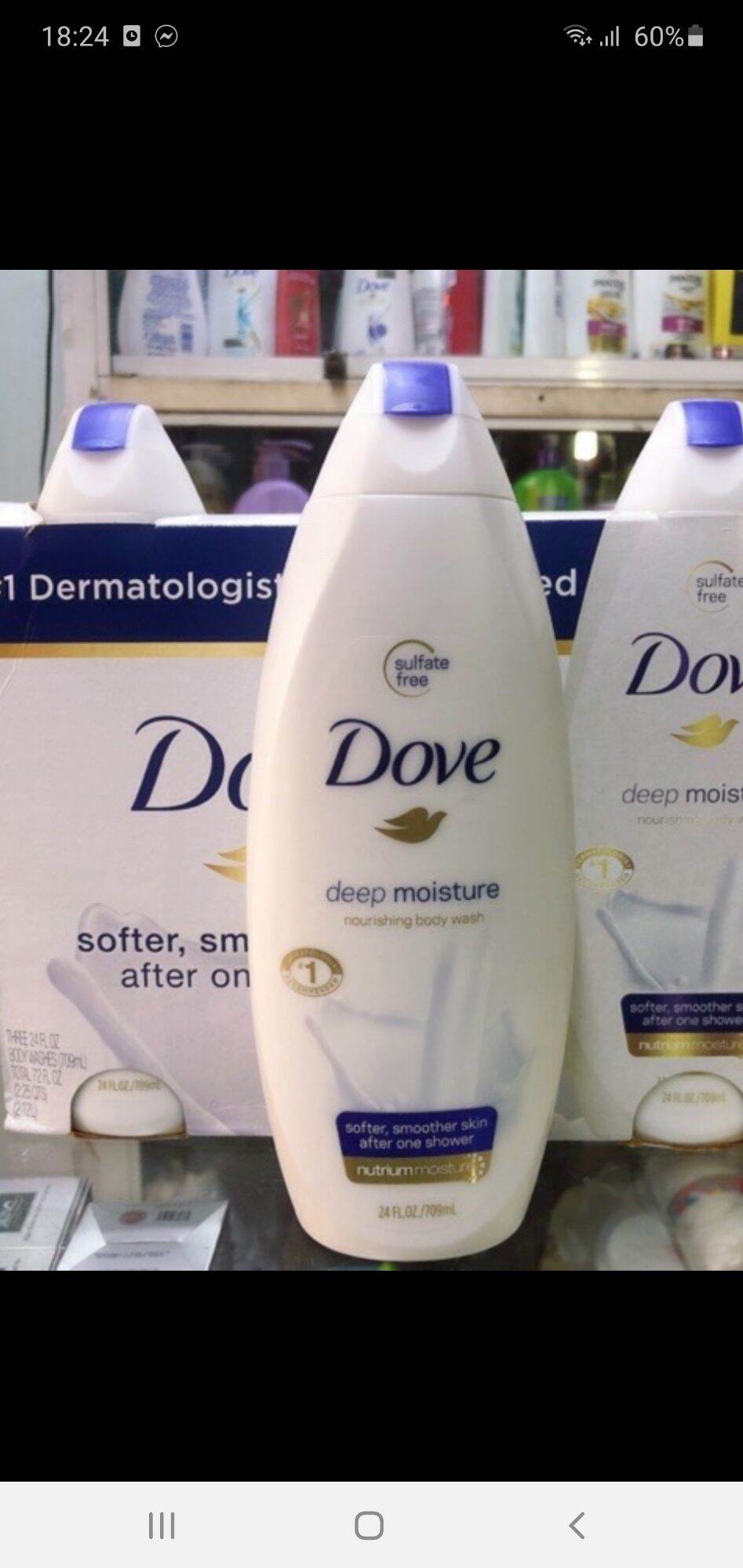 [Sữa tắm trắng da Dove][Chuẩn Mỹ]Sữa tắm trắng da dưỡng ẩm Dove Deep Moisture  Mỹ 709ml