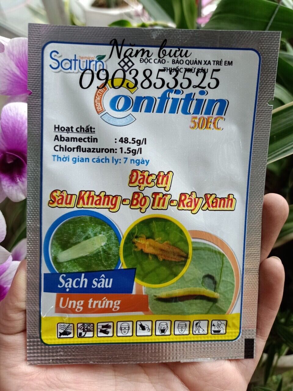 Confitin18EC gói 18ml- Trừ Bọ trĩ, sâu kháng, rầy xanh- năm bưu