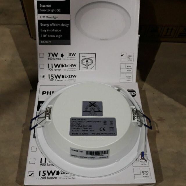Đèn âm Trần Led Dn027b 15W/ 14W /12W D150 Philips
