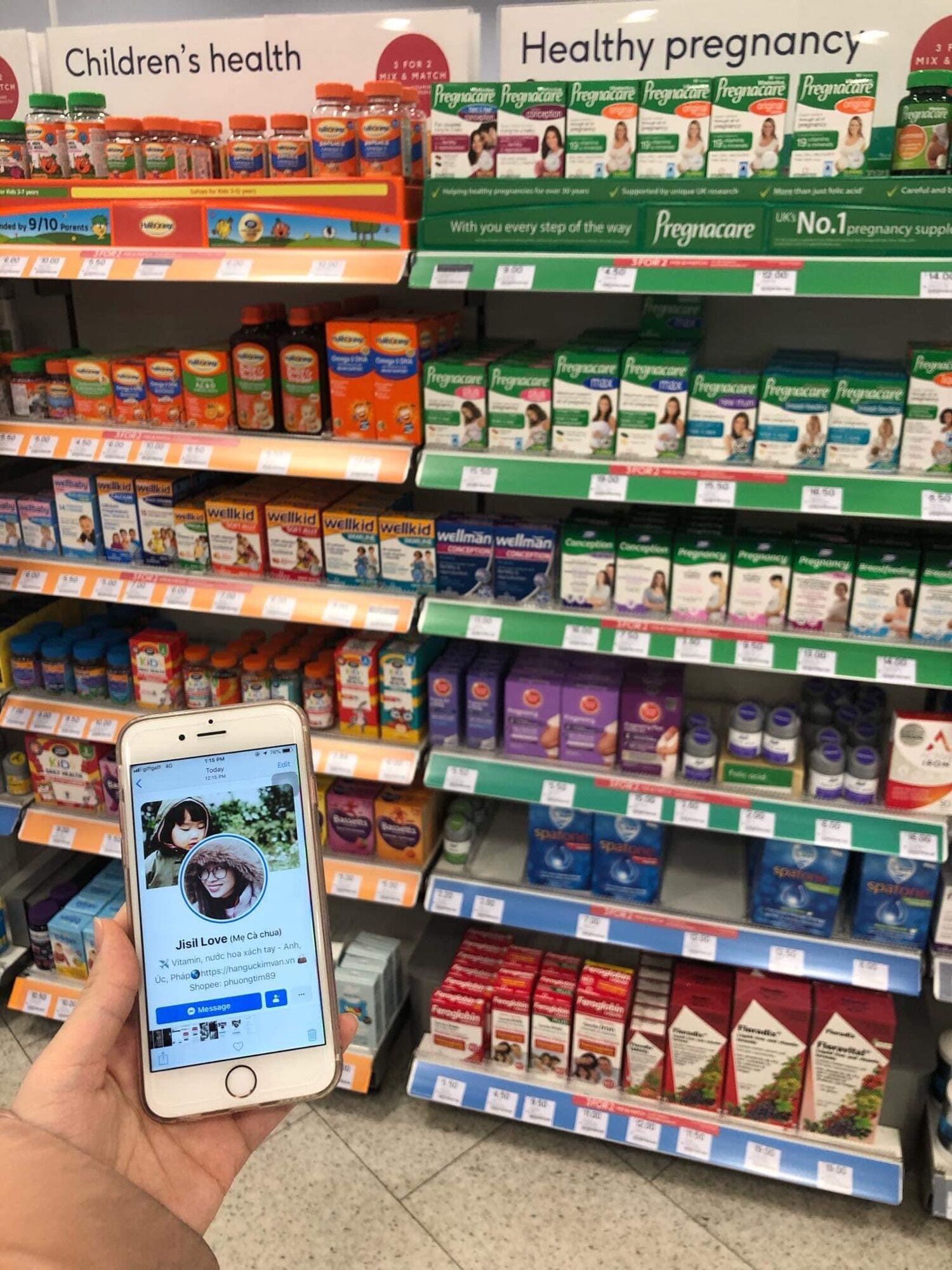 Vitamin bầu Pregnacare Max UK