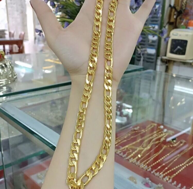 Dây chuyền nam mạ vàng 24k loại lớn dây dài 60cm