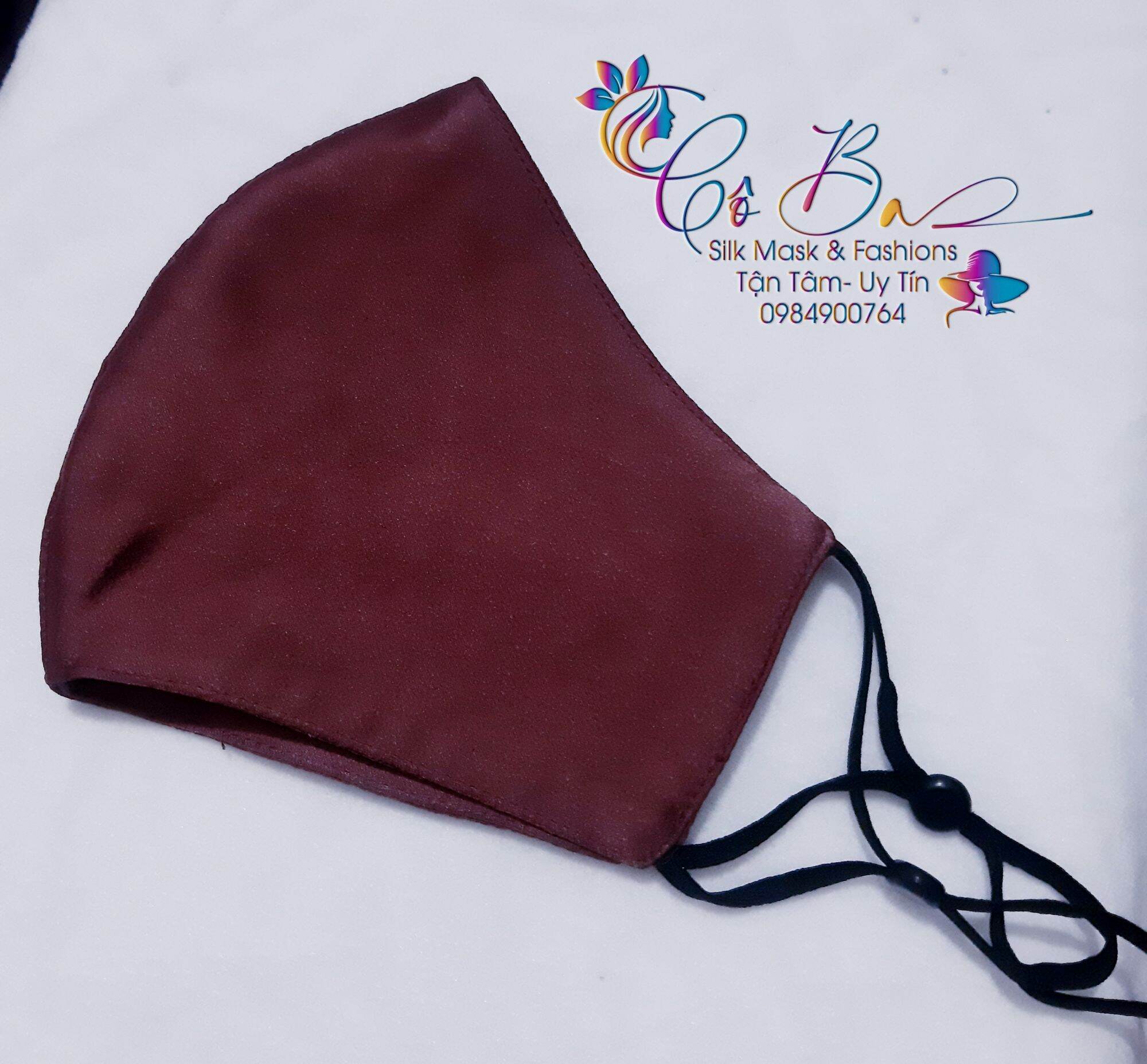 Khẩu trang vải lụa satin mềm, mỏng, mát, nhẹ