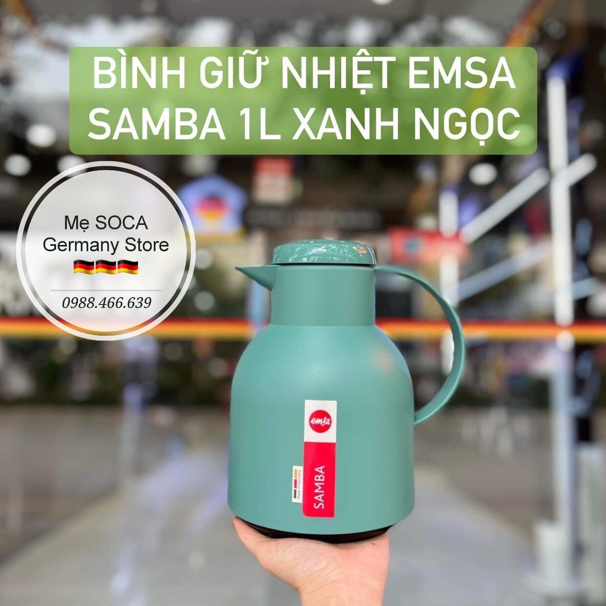 Bình giữ nhiệt EMSA SAMBA 1l - Made in Germany 🇩🇪